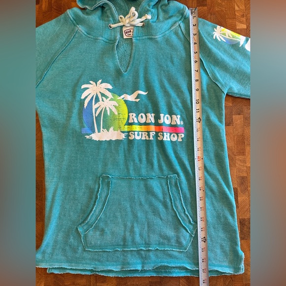 Ron Jon Surf Shop Aqua Hoodie- Women’s Size Large - Picture 4 of 6